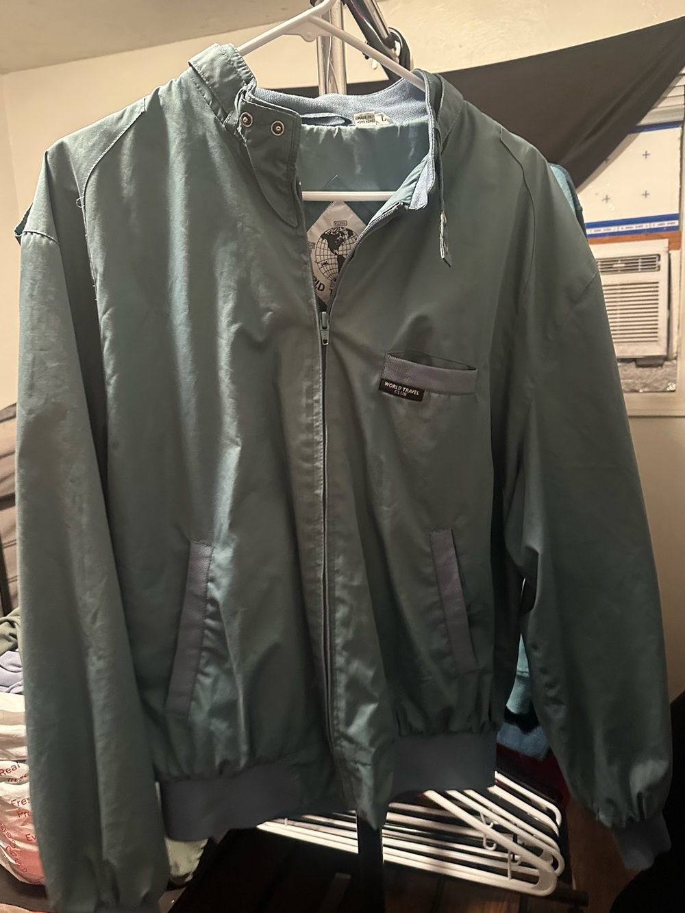 Men's Casual Windbreaker Jacket in Teal